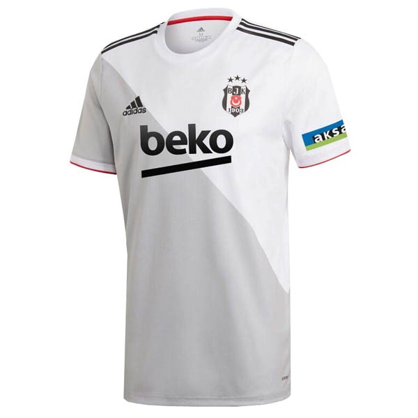 Camiseta Beşiktaş JK Replica Primera Ropa 2020/21 Blanco